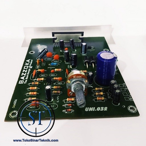 Kit Active Subwoofer Bazooka + Dc 12V Power Amplifier IC LA 4508