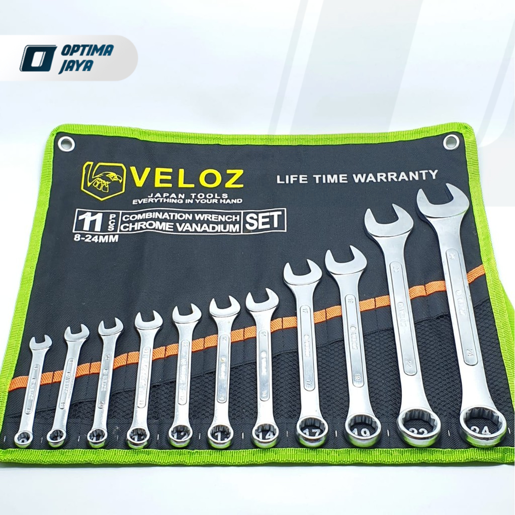 Kunci Pas Ring Set 8~24mm Veloz 11Pcs