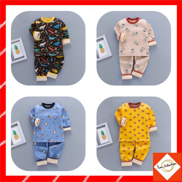  READY JAKARTA BAJU  TIDUR ANAK  SETELAN PIYAMA BAYI  SET 