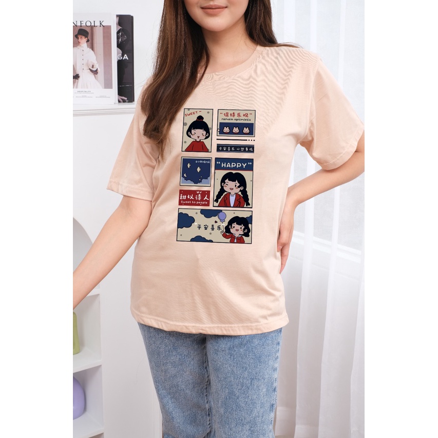 MYSTIQUE.ID-BAJU KAOS GIRL T-SHIRT LUCU DAN AESTHETIC