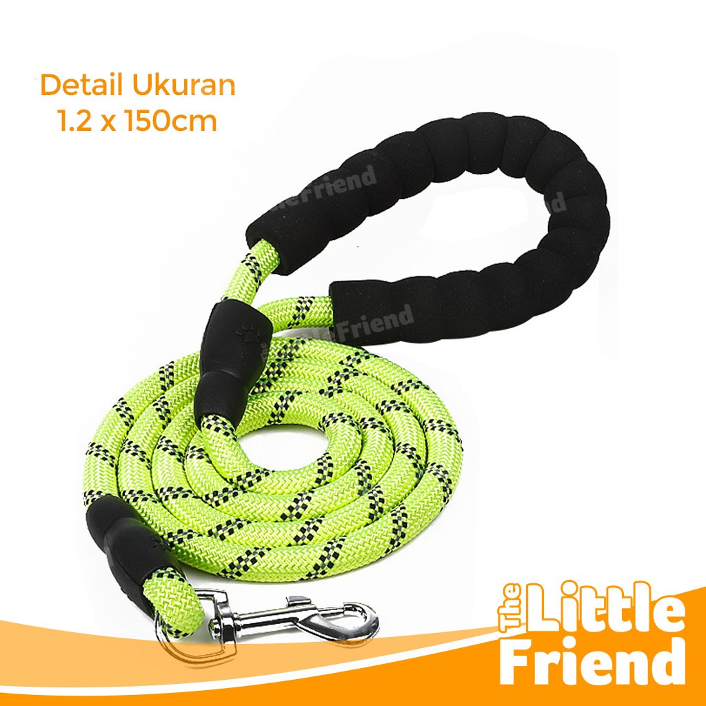 Tali Tuntun Anjing Sedang Besar/Dog Leash Panjang Bahan Nylon Tebal