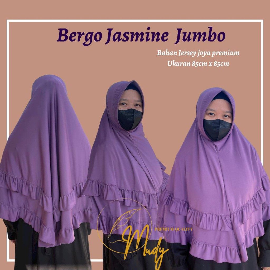 ECER//Bergo Instant JASMINE JUMBO//Jersey Zoya//mudymudy