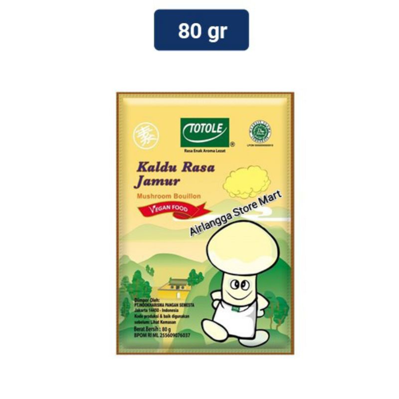 

Totole kaldu jamur kemasan 80Gr
