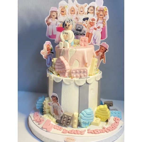 

roblox cake custom cake kue ulang tahun roblox/custom cake anak/custom kue ulang tahun anak tema roblox/custom cake anak 2tingkat