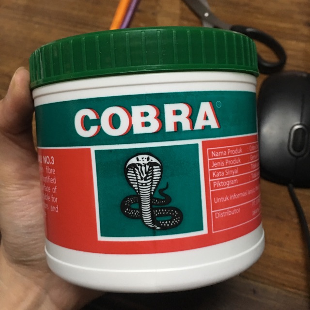 

Gemuk Cobra hijau 450gram