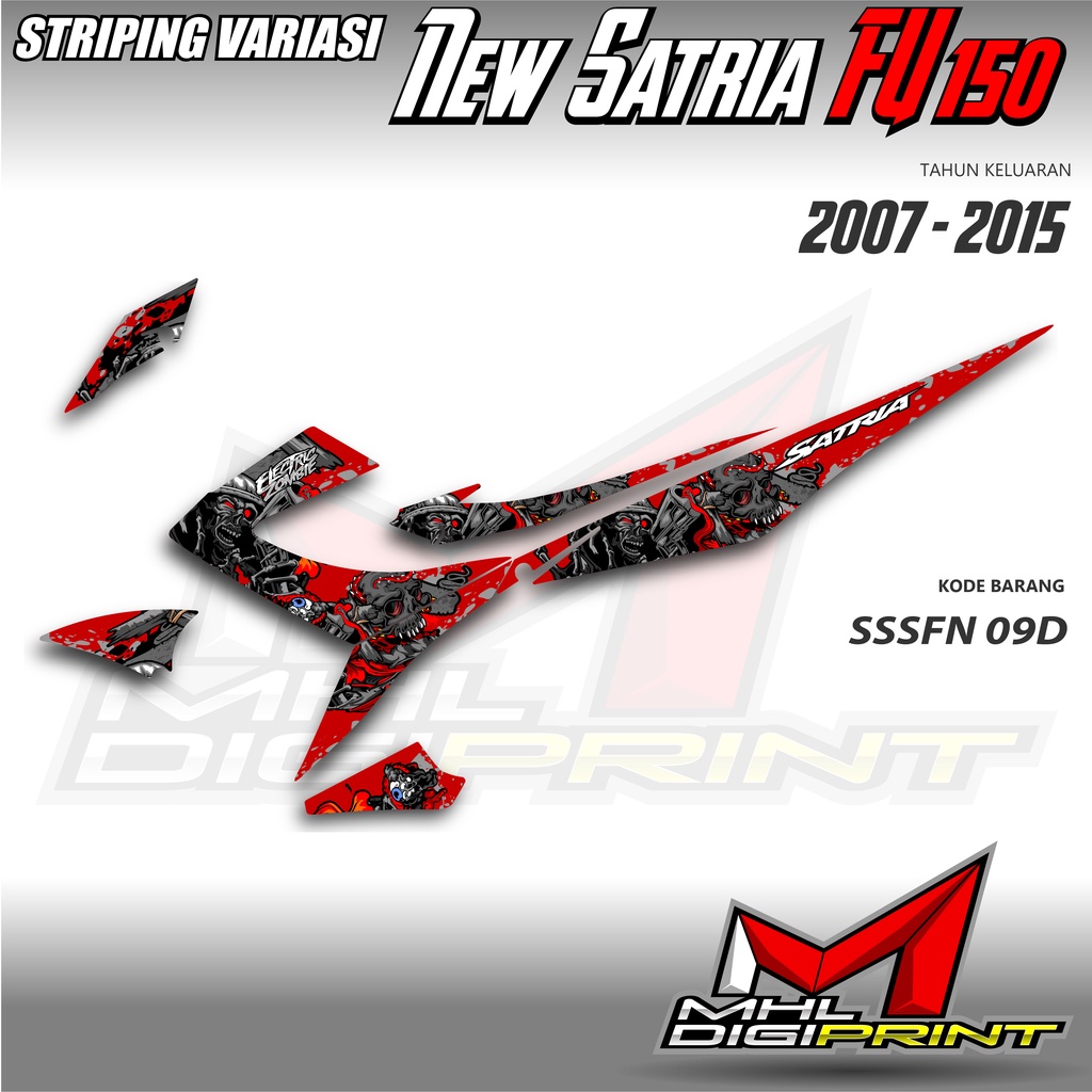 STRIPING VARIASI NEW SATRIA FU 150 - SATRIA FU FACELIFT / FU 150 - SSSFN 09