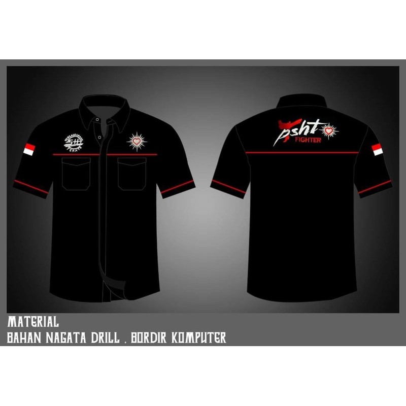 Kemeja PSHT Nagata Drill Premium Bordir