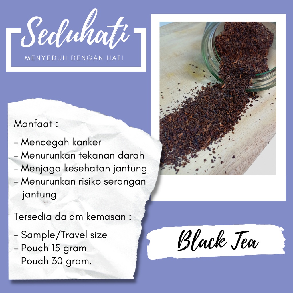 Seduhati Teh Hitam/Black Tea – Teh Hitam Premium Herbal/ Tea Tube/ Tea Hampers/ Hampers Unik