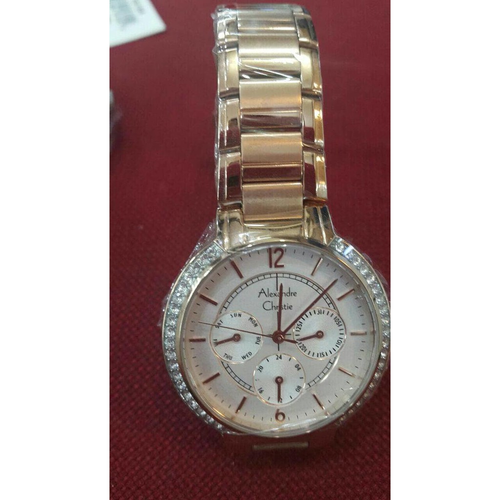 Promo Jam Tangan Alexandre Christie Ac 2602 Rosegold Wanita