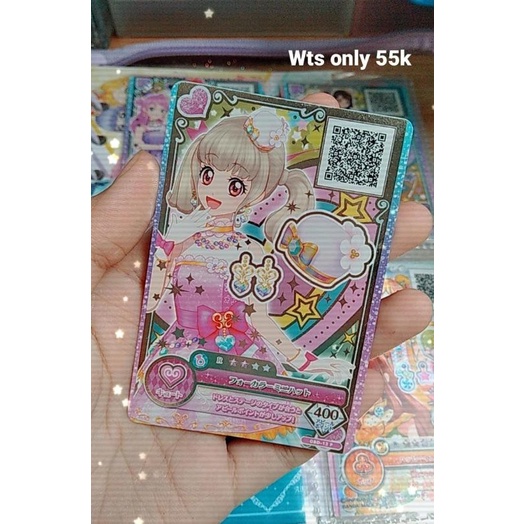 Aikatsu card acc on parade anemone acc raki|kartu aikatsu|aikatsu raki