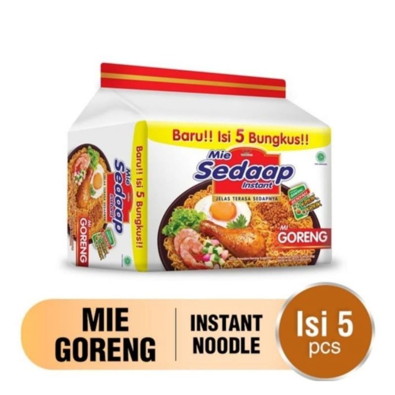 

Sedap mie goreng dan soto perpack isi 5pcs