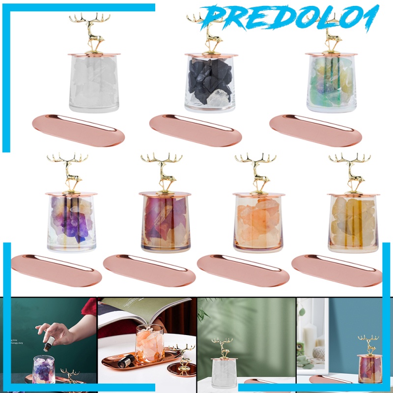 (Predolo1) Diffuser Minyak Esensial Aromaterapi Bahan Batu Kristal