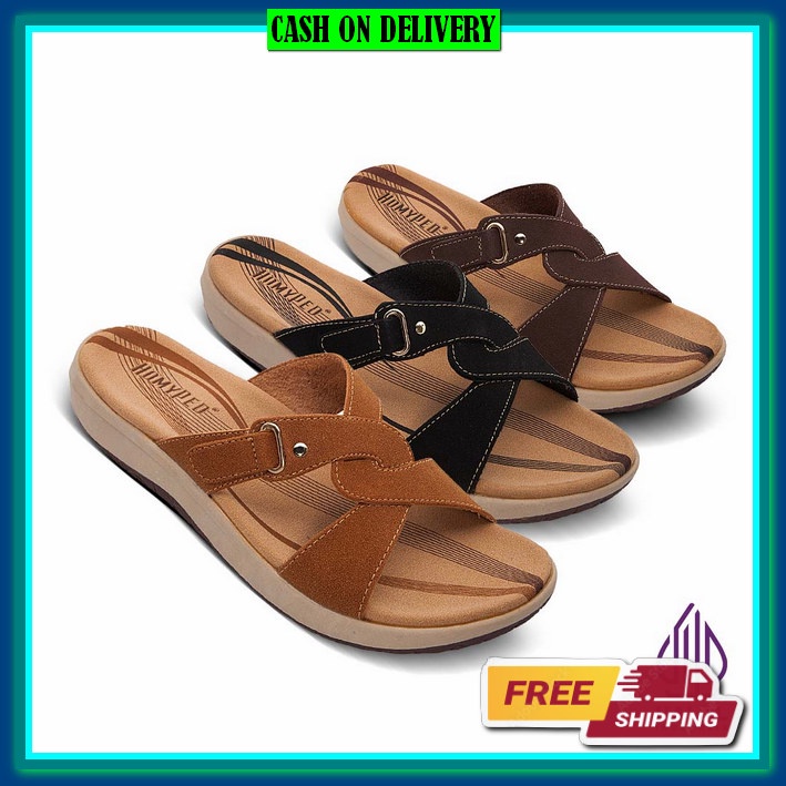 Sendal Wegdes Wanita Perempuan Pesta Casual Terbaru Wejes Widges Style Sandal Wedges Wadges Empuk Ka