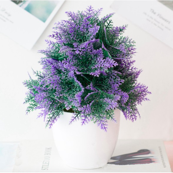 TANAMAN BUNGA PLASTIK DEKORASI RUMAH TANAMAN HIAS TREND MURAH IMPORT COD EYE GRASS-EYEGRASS-RedLotus