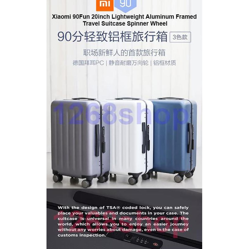 xiaomi trolley 90 points suitcase