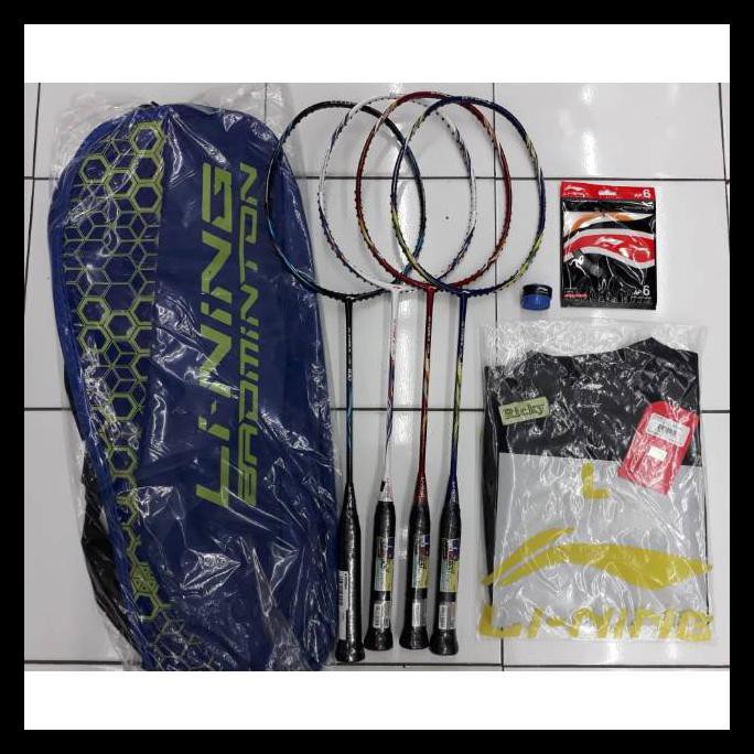 {BISA COD} RAKET BADMINTON LINING G-FORCE LITE 100 - 110 - 120 - 150 (FREE: TAS 2R+SENAR AP6+GRIP