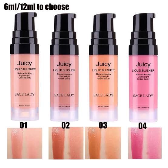 SACE LADY Juicy 4 Colors Liquid Blusher Blush On Perona Pipi ORI