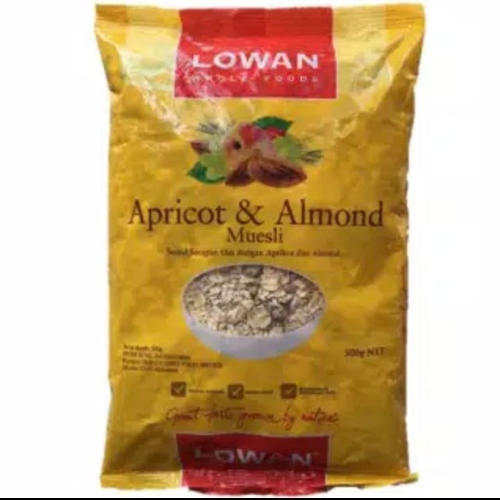 Lowan Apricot & Almond Muesli / Gandum Buah Kering / Oats