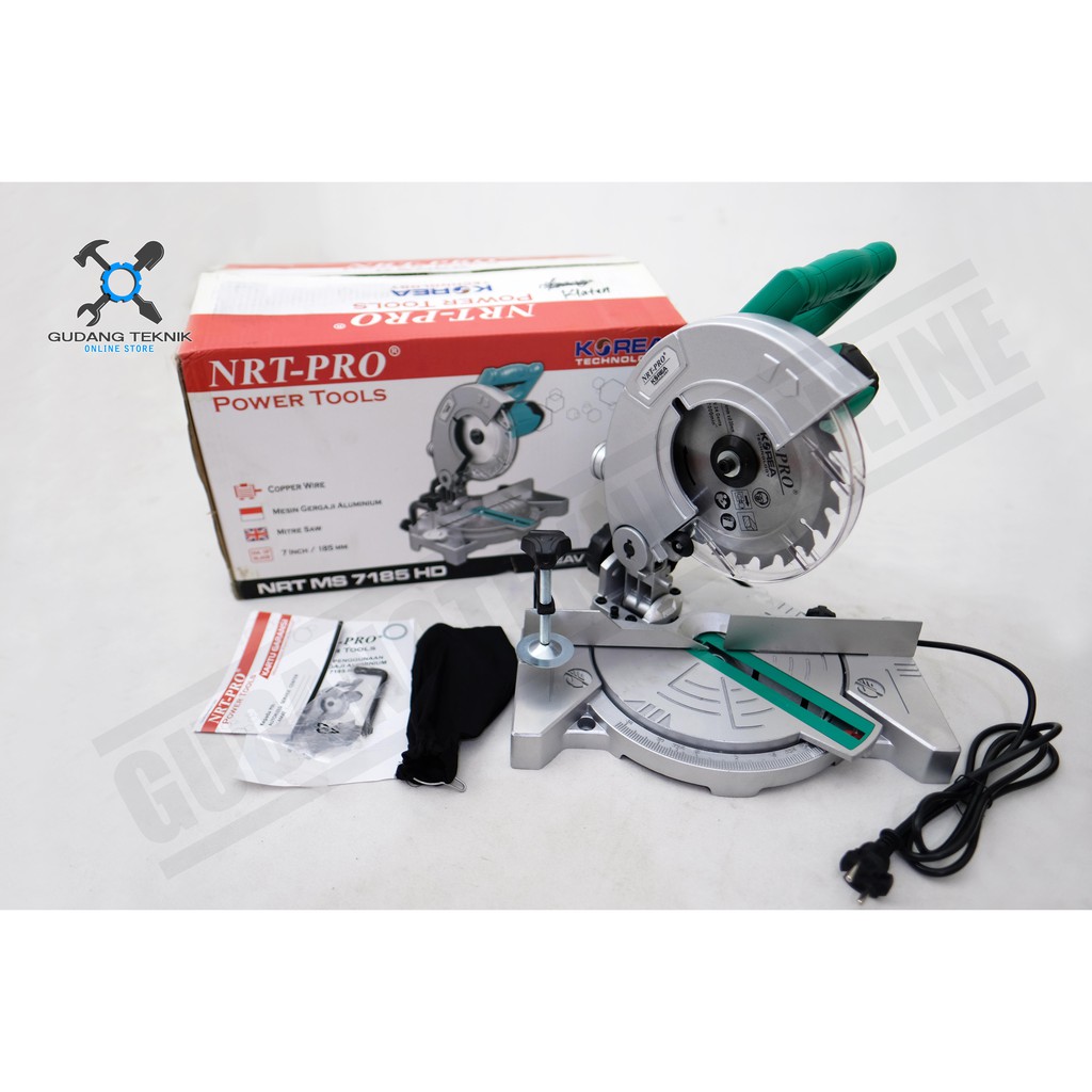 Mesin Potong Aluminium Miter Saw 7 inch NRT PRO 7185HD / Mitre Saw Nrt Pro 7185 HD