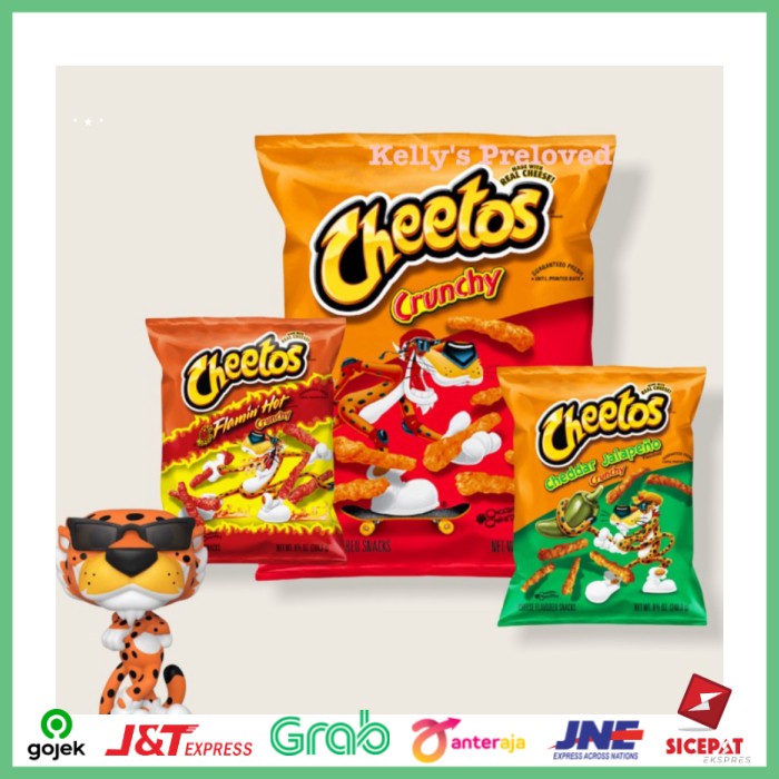 

CHEETOS CRUNCHY CHEDDAR JALAPENO FLAMIN HOT MADE IN USA - JALAPENO