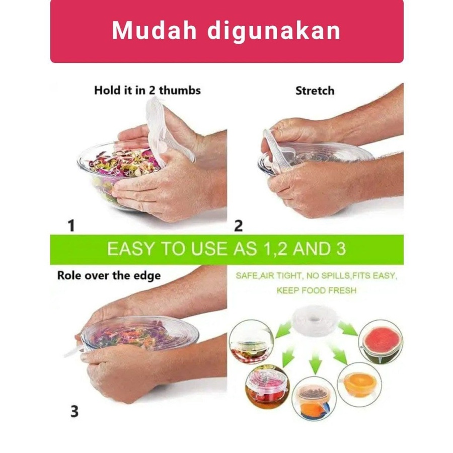 smart Food Cover Beli 1 set isi 6