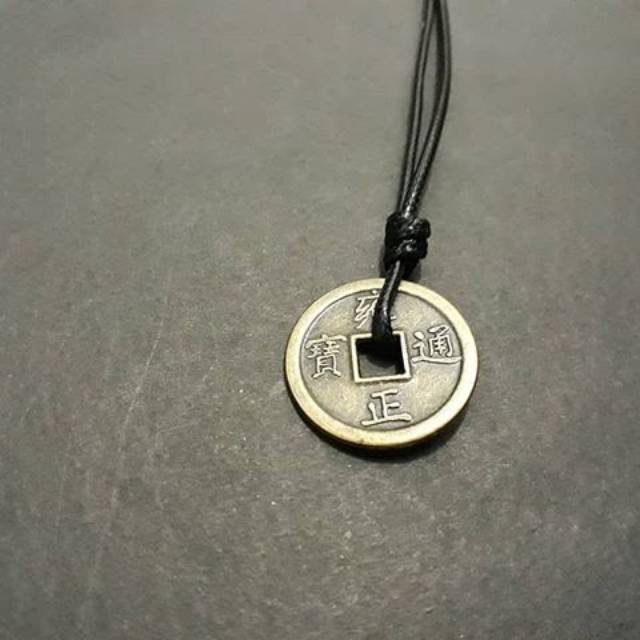 BISA COD Kalung Koin Cina Keberuntungan Kalung Coin Kalung Pria Kalung Cowok Kalung Cewek