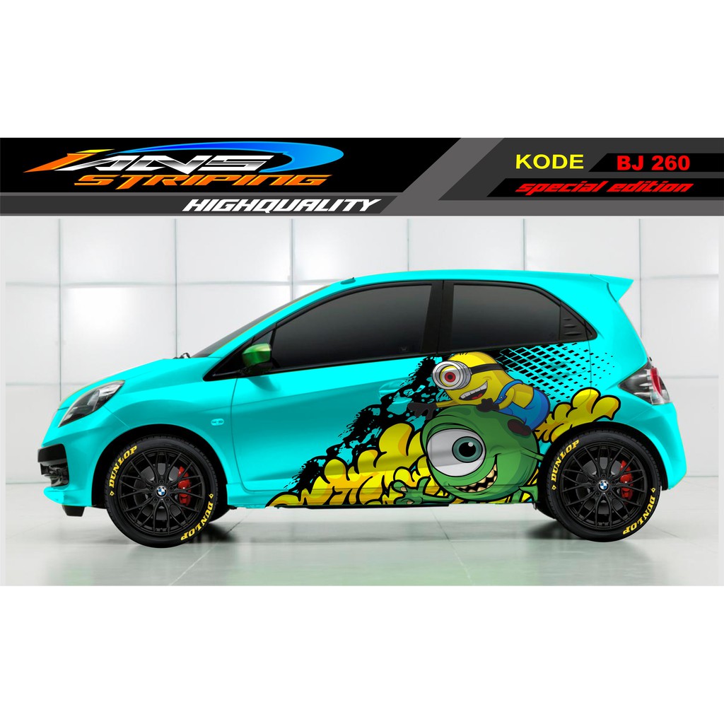 STICKER MOBIL BRIO, HONDA JAZZ, AGYA, AVANZA, SIGRA, YARIS, KARIMUN / STIKER MOBIL DECAL