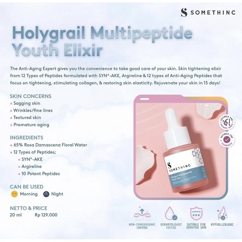 [BPOM] SOMETHINC Salmon DNA + Marine Collagen Elixir | Holygrail Multipeptide Youth Elixir