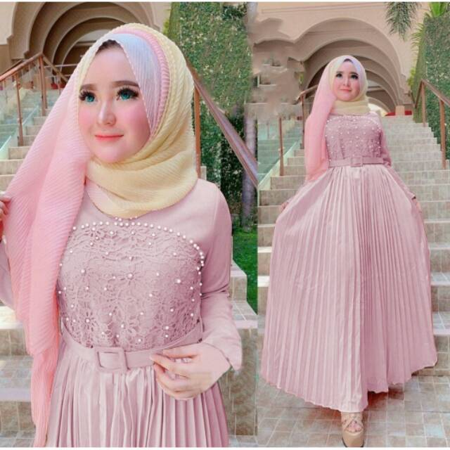 30+ Trend Terbaru Gamis Plisket Terbaru - Luciii Kuvsvet