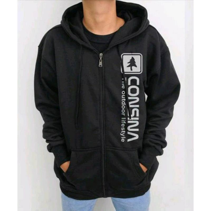 BIG SALE JAKET ZIPER CONSINA PRIA WANITA OVERSIZE S-5XL BAHAN FLEECE LEMBUT