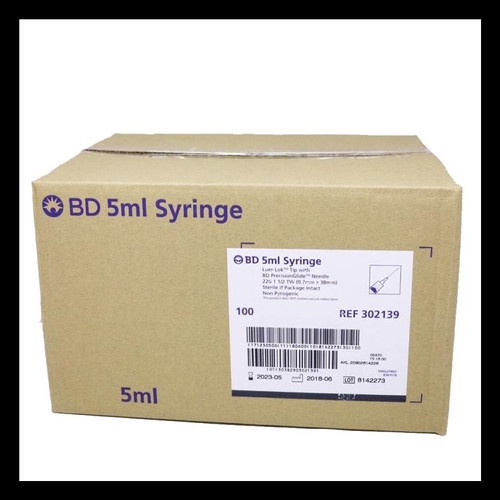 Spuit 5cc / Syringe 5cc BD / BOX