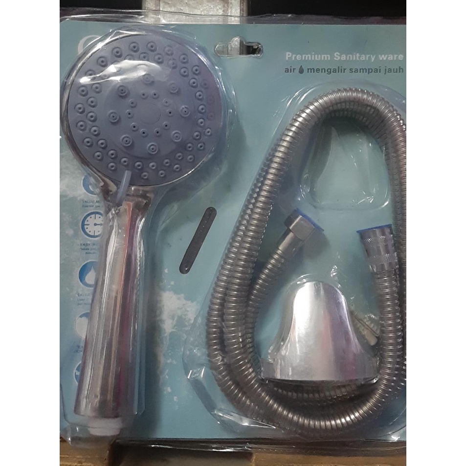 SHOWER MANDI JUMBO CISAL/ Shower Set perlengkapan mandi shower head simple set /HAND SHOWER SET/Shower Set perlengkapan mandi shower head simple set CISAL model Onda