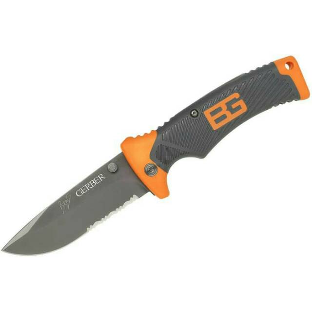 Folding knife gerber survival kit - pisau lipat gerber bear grylls