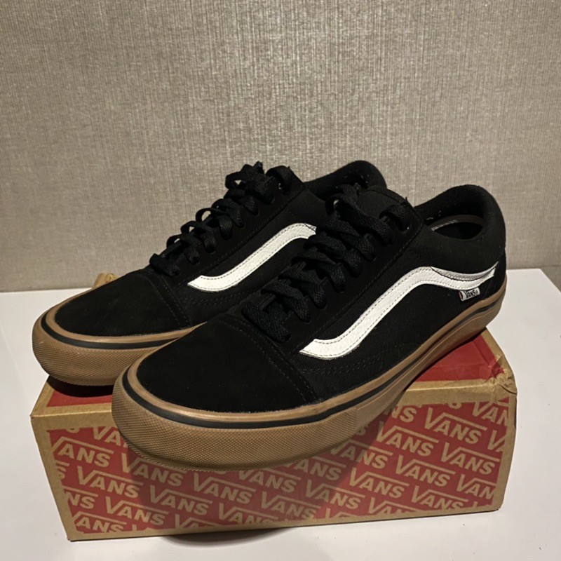 Sepatu Vans Old Skool Pro Black Gum ORIGINAL Size 44