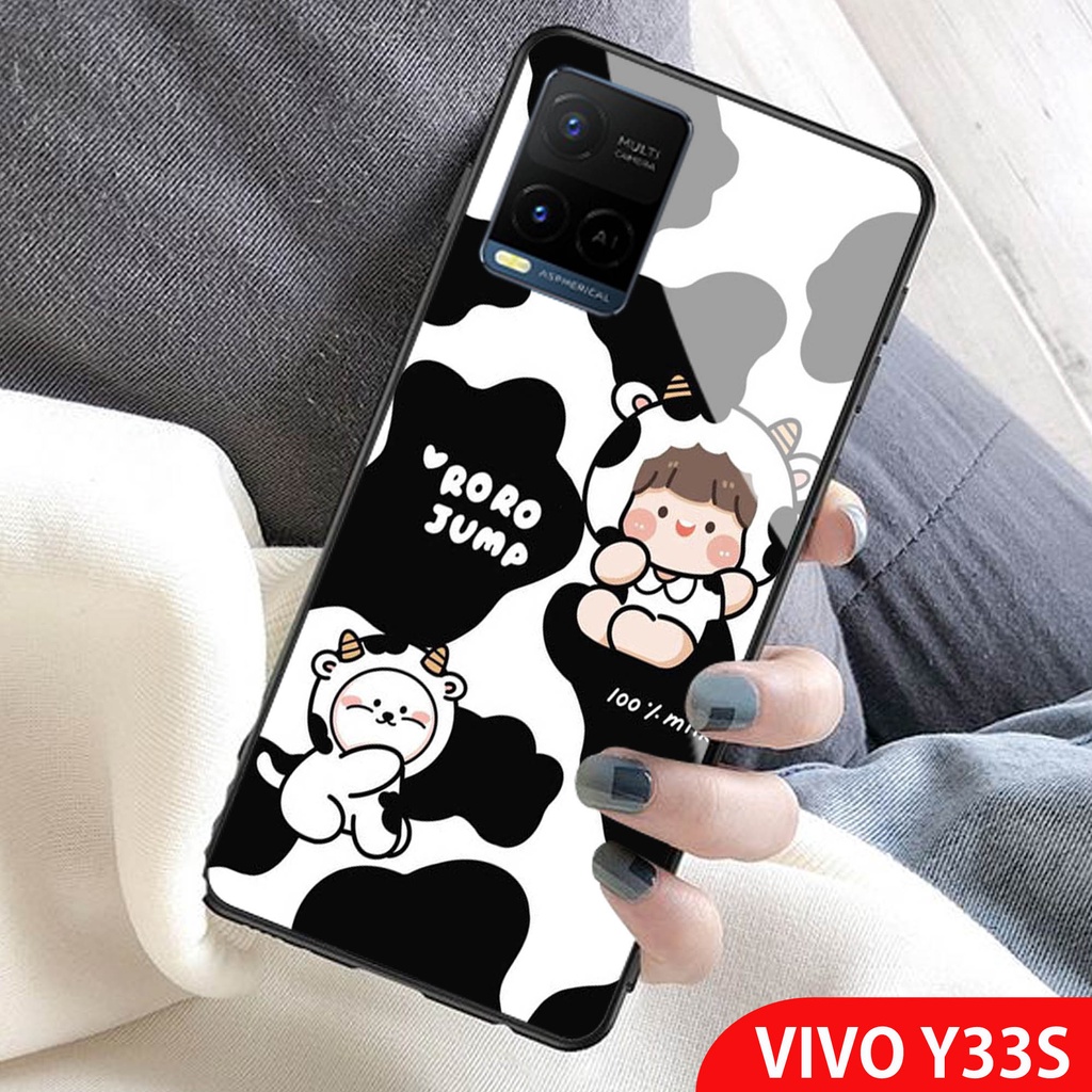 [A69] Softcase Glass Kaca Vivo Y33S /Casing Handphone Vivo Y33S/ Case Hp Vivo Y33S