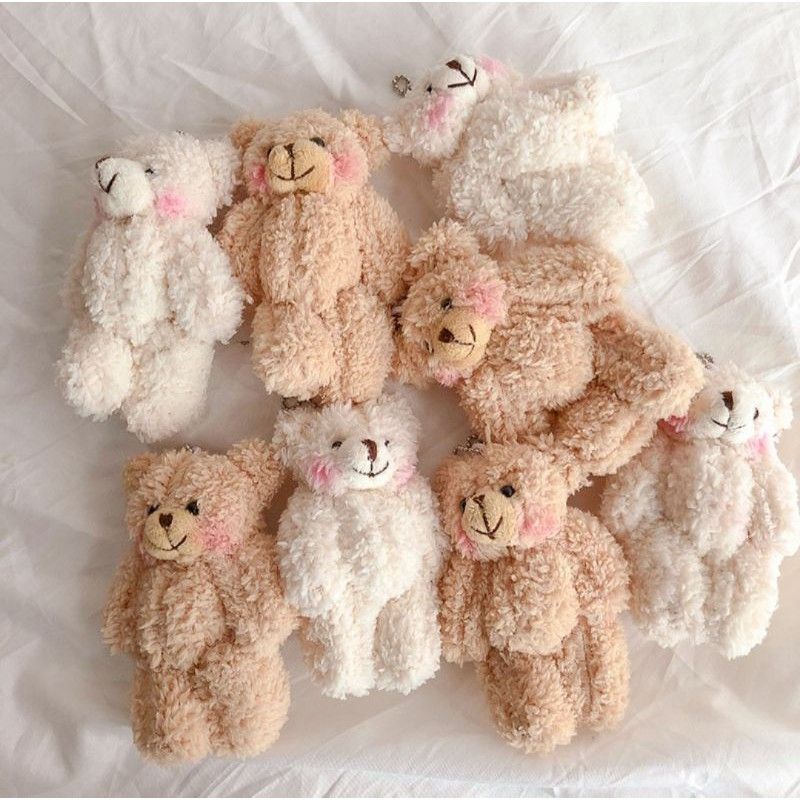Langkah 1 BONEKA MINI Teddy bear ganci super cute premium edition