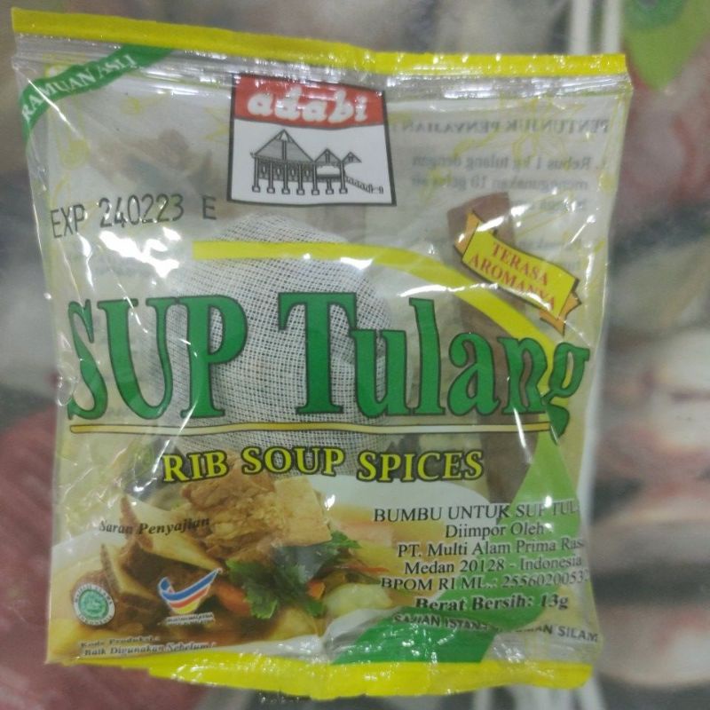 

Adabi / Bumbu Untuk Sup Tulang /13gr