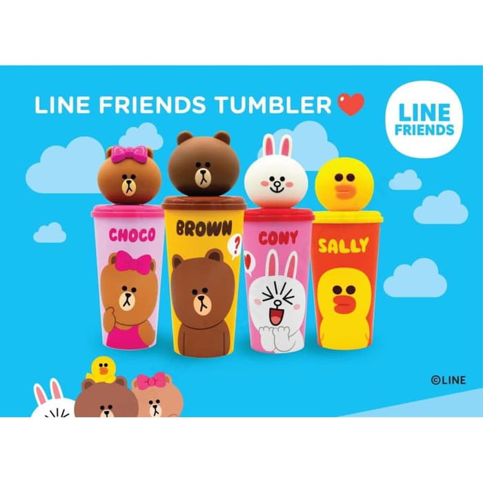 Tumbler Cinemaxx Line Brown Cony Sally Choco