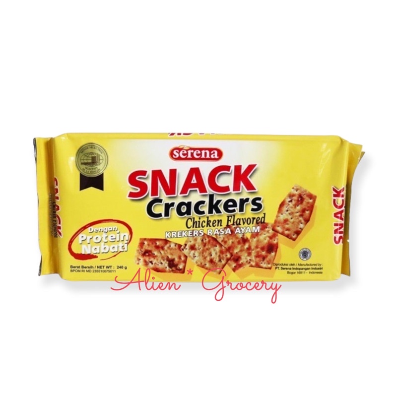 Serena Snack Crackers Chicken Flavor Krekers Rasa Ayam 210gr