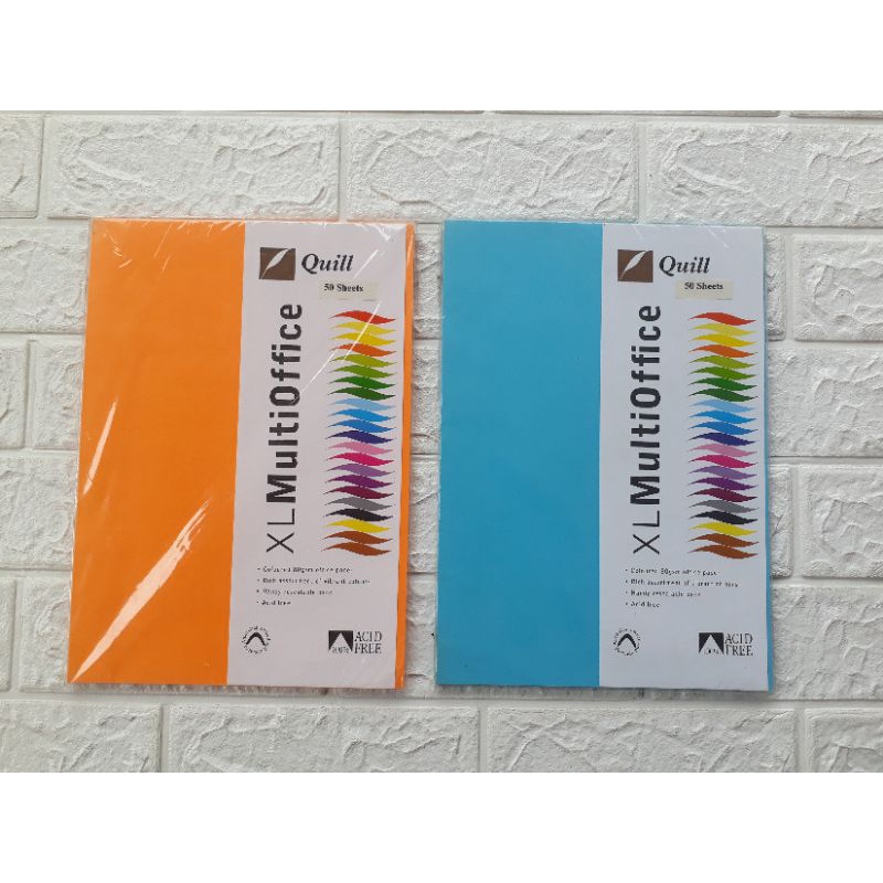 

Quill XL Multi Office Coloured 80gsm Kertas 50 Sheets