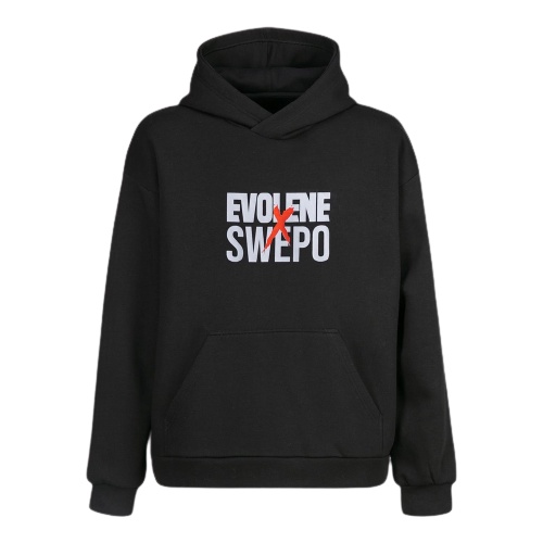 HOODIE EVOLENE X SWEPO ORIGINAL WARNA HITAM