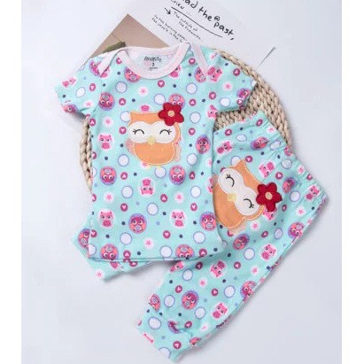 Carter Setelan Piyama Bayi Mix Lengan Pendek Celana Panjang 2in1 P045