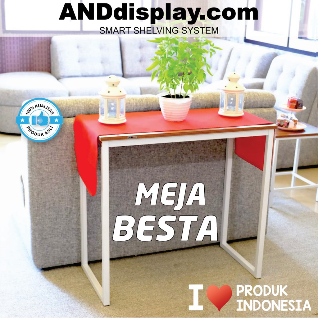 MEJA MAKAN BESTA 120x60 CM MEJA KERJA - MEJA BELAJAR ANDDISPLAY