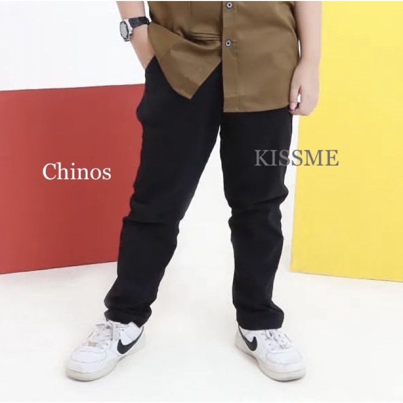 Ecer COD pilih warna 1-12th celana chino anak panjang laki-laki terlaris chinos terbaru