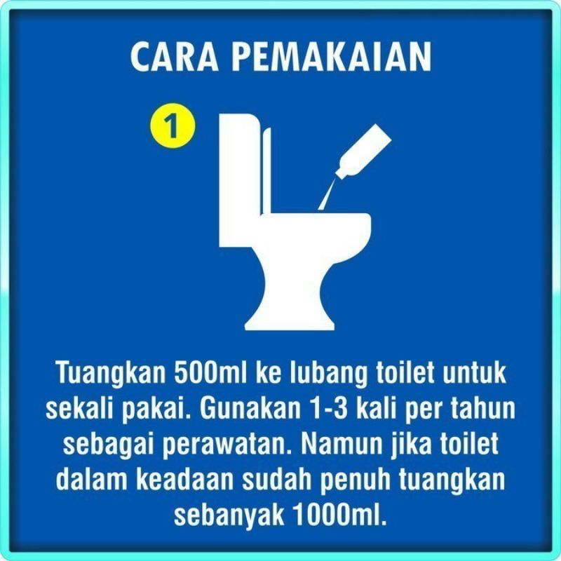 Mengatasi WC / Septic Tank Mampet, Penuh, Luber 500ml Ampuh