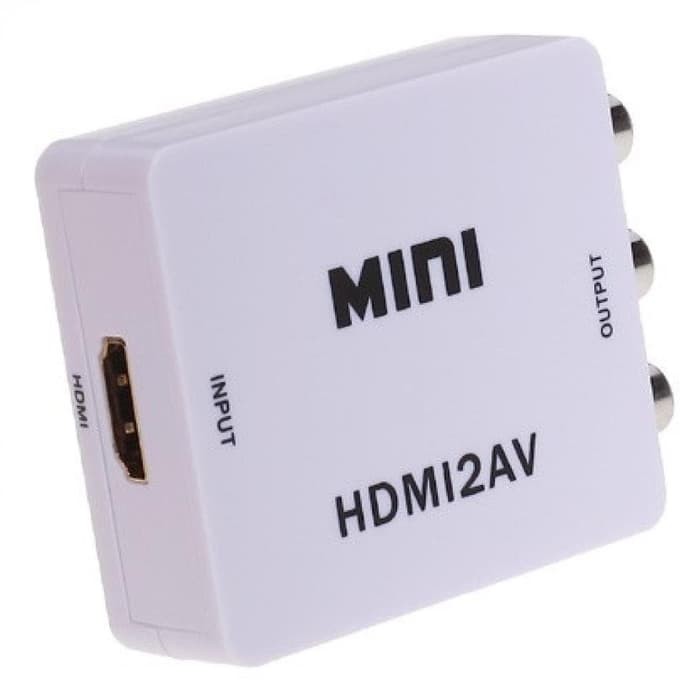 new Konverter Kabel HDMI to AV atau RCA - Laptop PC ke Monitor TV Tabung kualitas terbaik