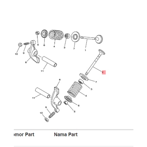 PAYUNG KLEP EX BAWAH VERA R NEW JUPITER Z 110 BURHAN ORIGINAL YGP 5TP-E2121-00