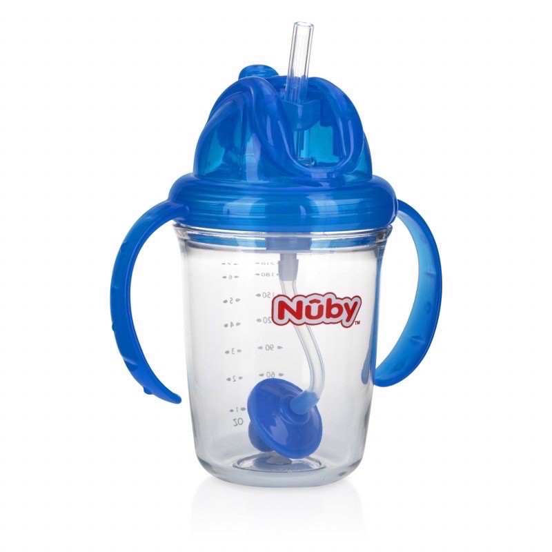 nuby tritan flip-it weighted straw cup