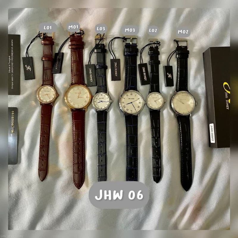 JHW 06 Jam Tangan Couple Jims Honey