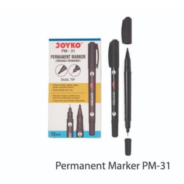 

Spidol Permanent Marker 2in1 Joyko PM-31